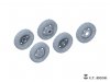E.T. Model P35-137 WWII German Steyr Type1500A/1500A-1 Sagged wheels For TAMIYA Kit 1/35